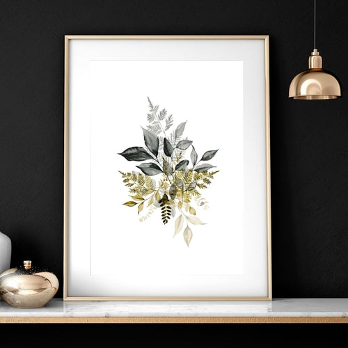 Grey paintings for bedroom | set of 3 wall art prints
