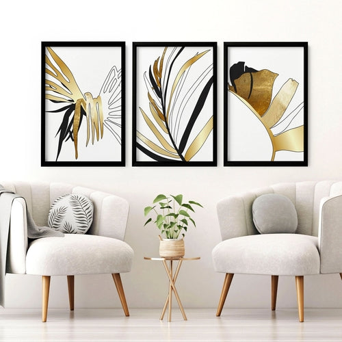 Wall print for living room | set of 3 wall art prints