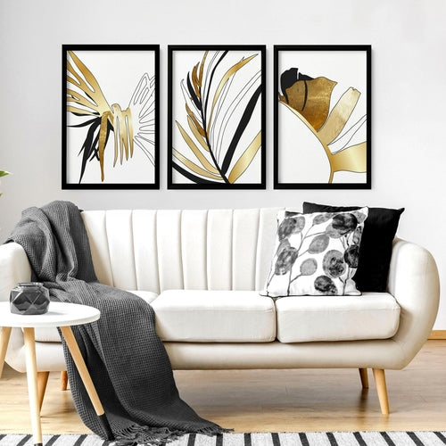 Wall print for living room | set of 3 wall art prints