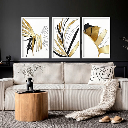 Wall print for living room | set of 3 wall art prints