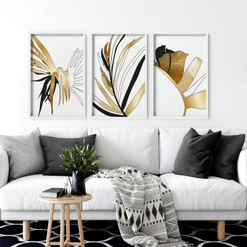 Wall print for living room | set of 3 wall art prints