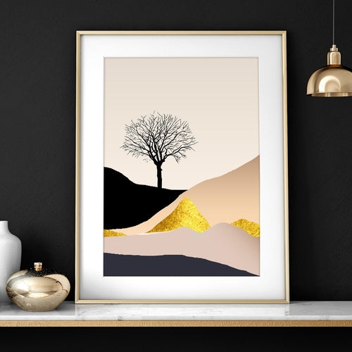 Modern prints for living room | set of 3 wall art prints