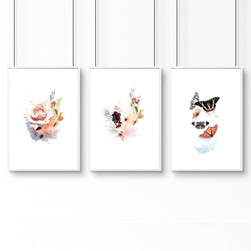 Office paintings ideas | set of 3 framed wall art